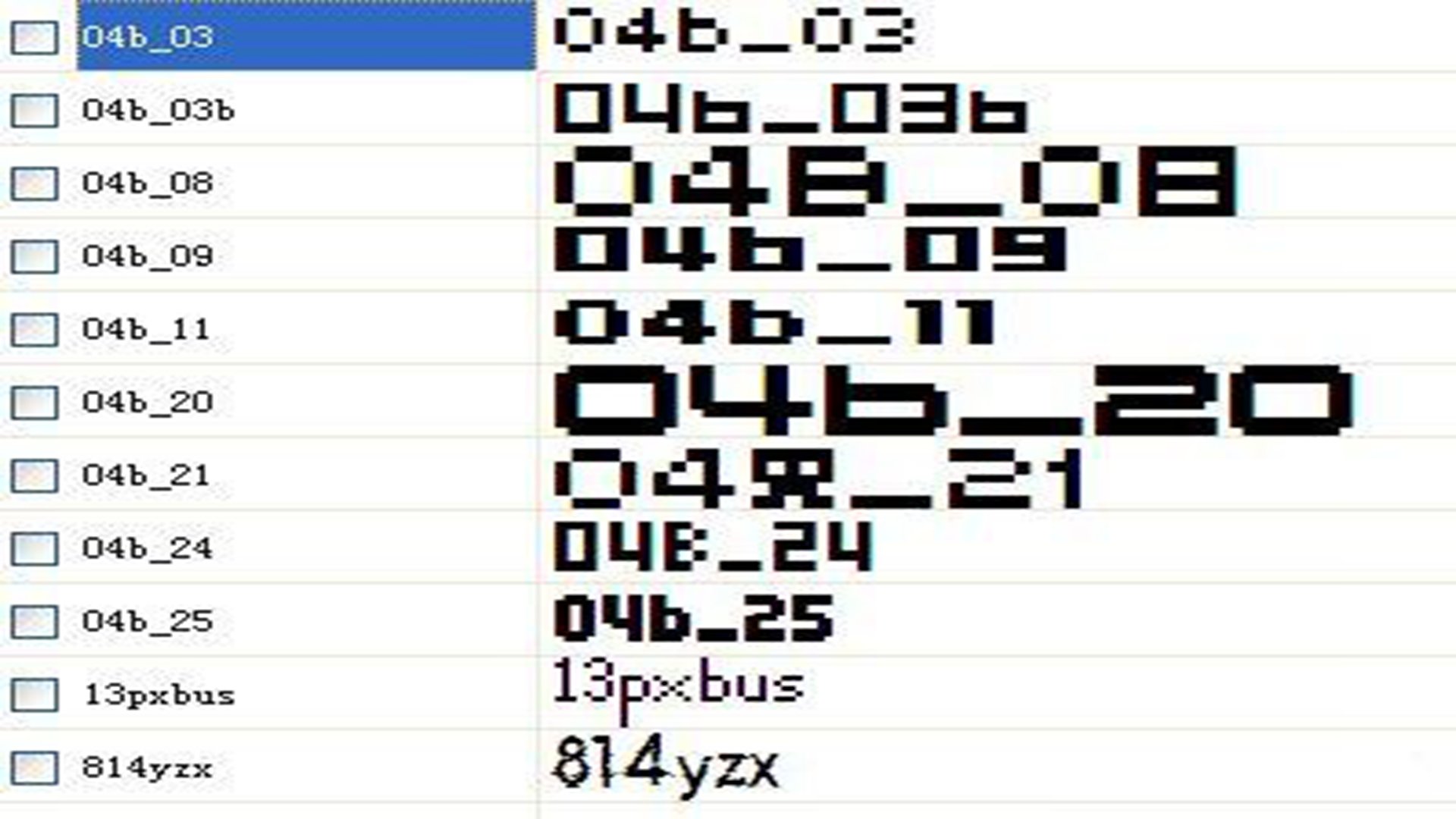 韩文字体64款图3