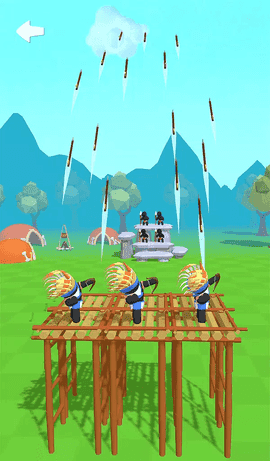 弓箭手团结起来瞄准和射击图2