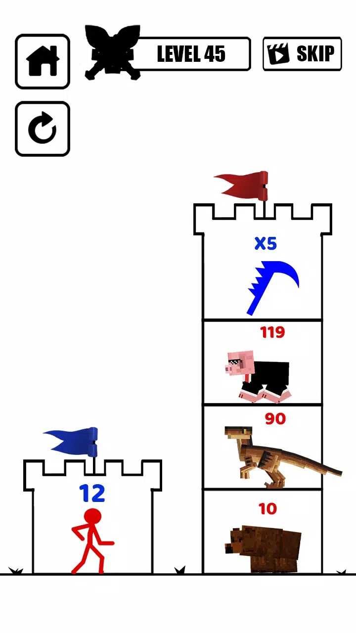 火柴人塔楼战争小游戏免广告最新版 v1.1.7(1)